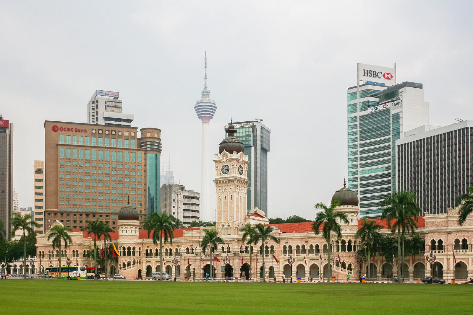 Merdeka Square and the Sultan Abdul Samad Building in the colonial quarter
